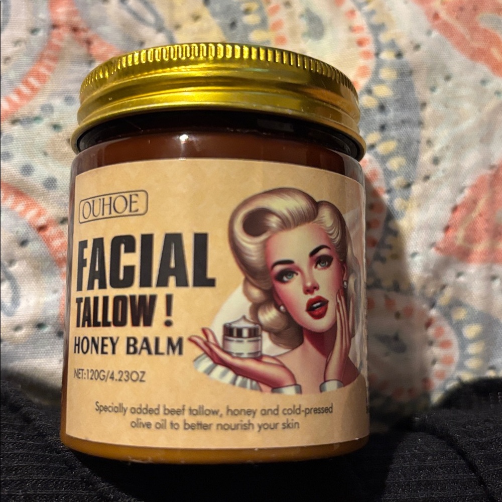 Facial Tallow Honey Balm - Brown and Gold